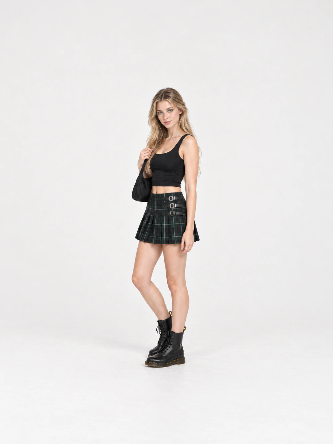 AI-styled · Punk Green Plaid Front Row image 1