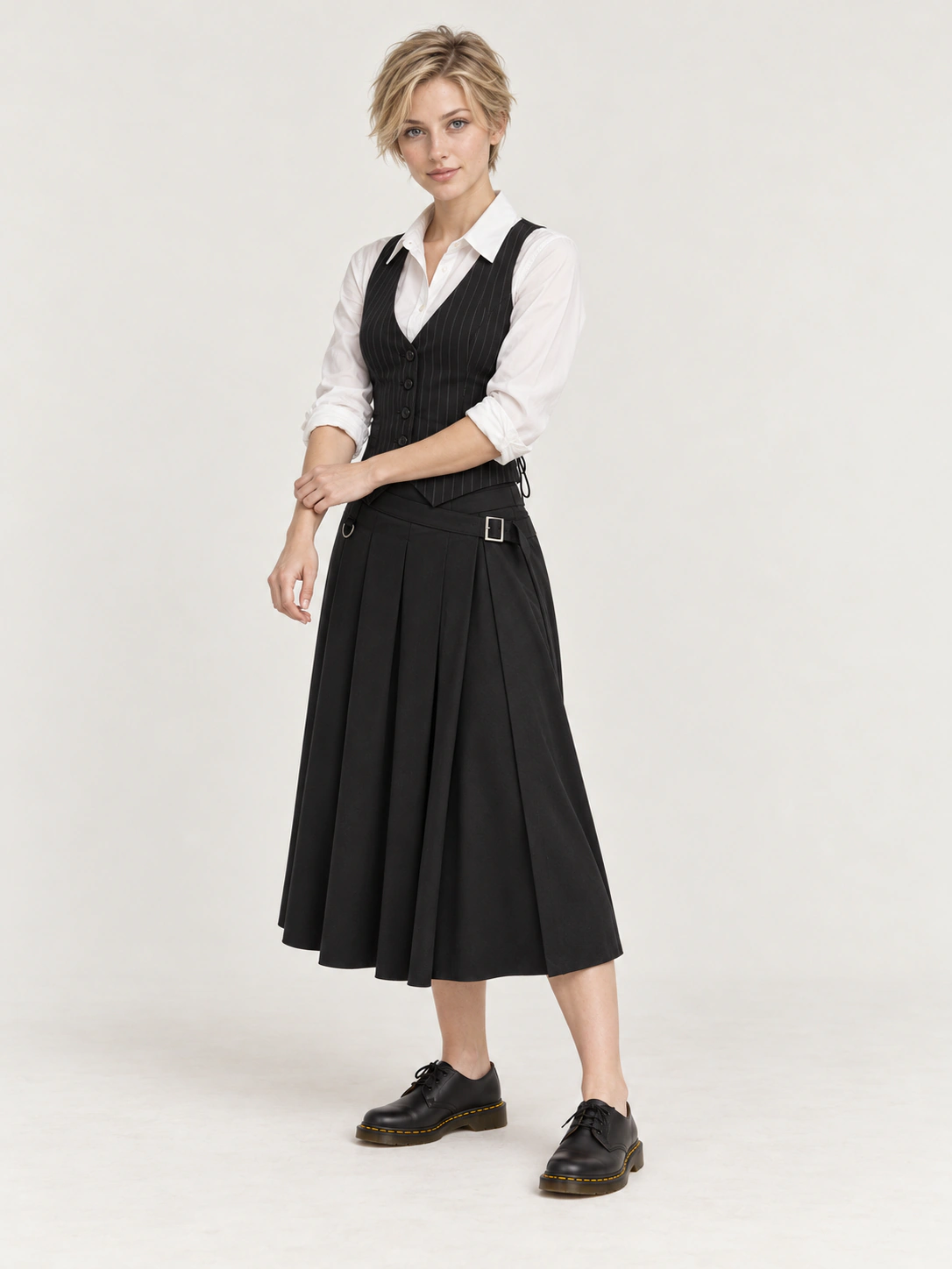 AI-styled · Pleated Contrast image 1