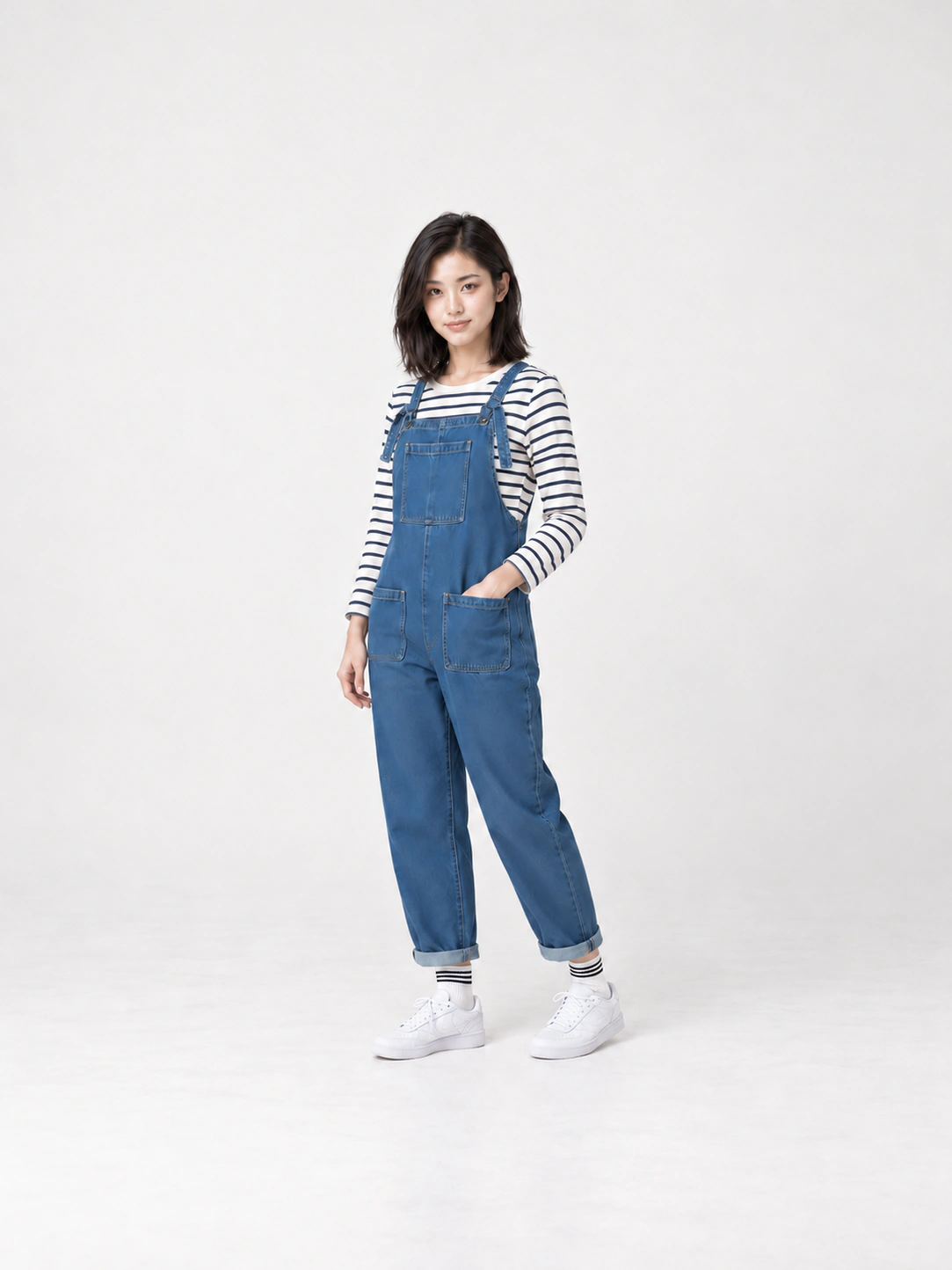 AI-styled · Denim and Brushstrokes image 1