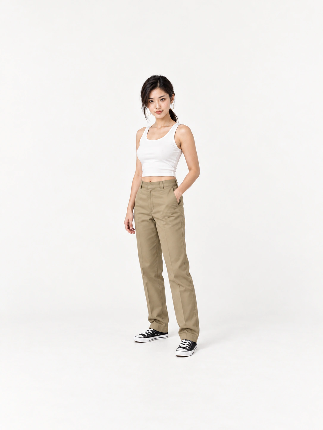 AI-styled · Pressed Khaki image 1