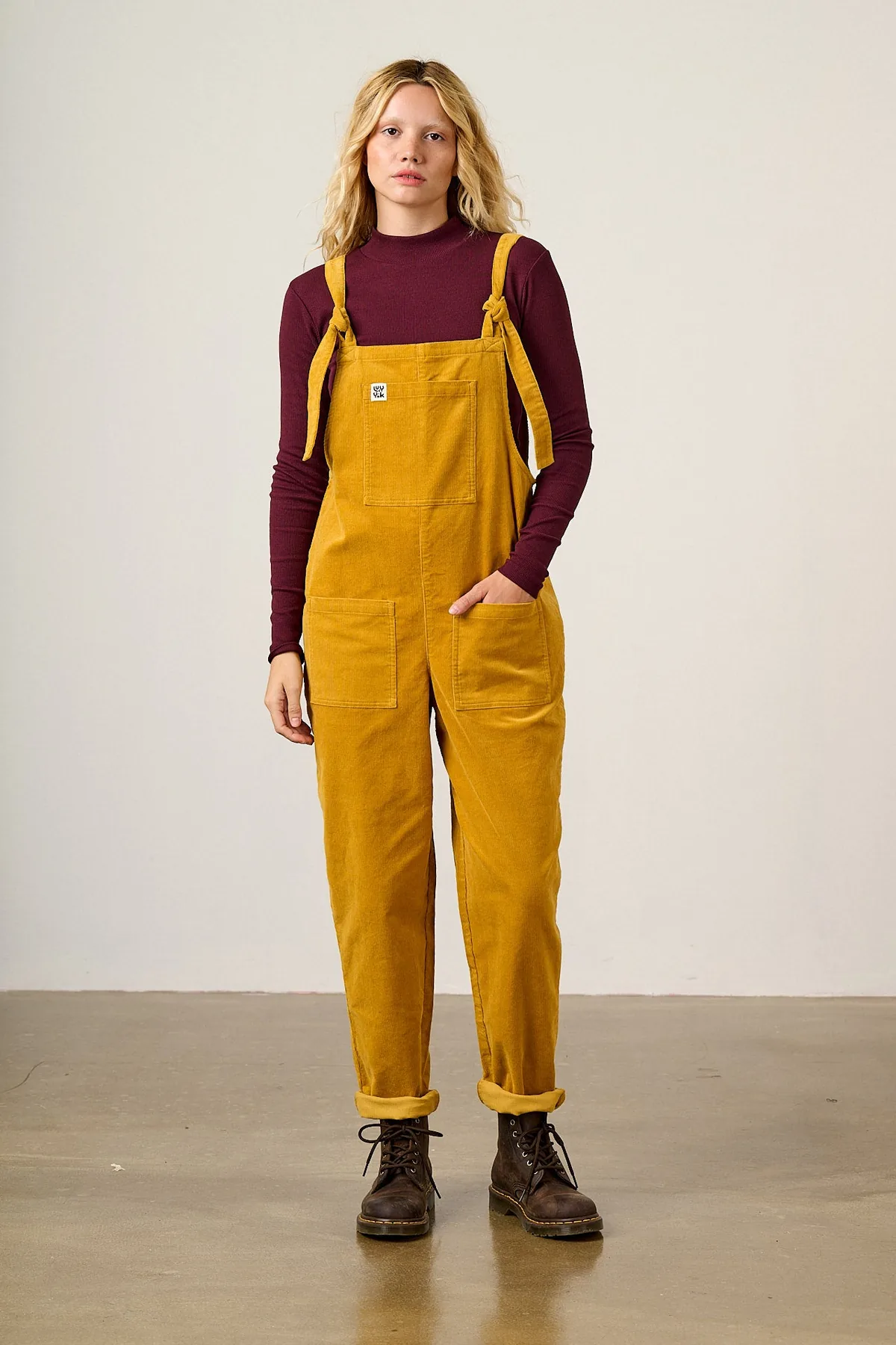 Lucy & Yak - Original Mustard Corduroy Dungarees image 1