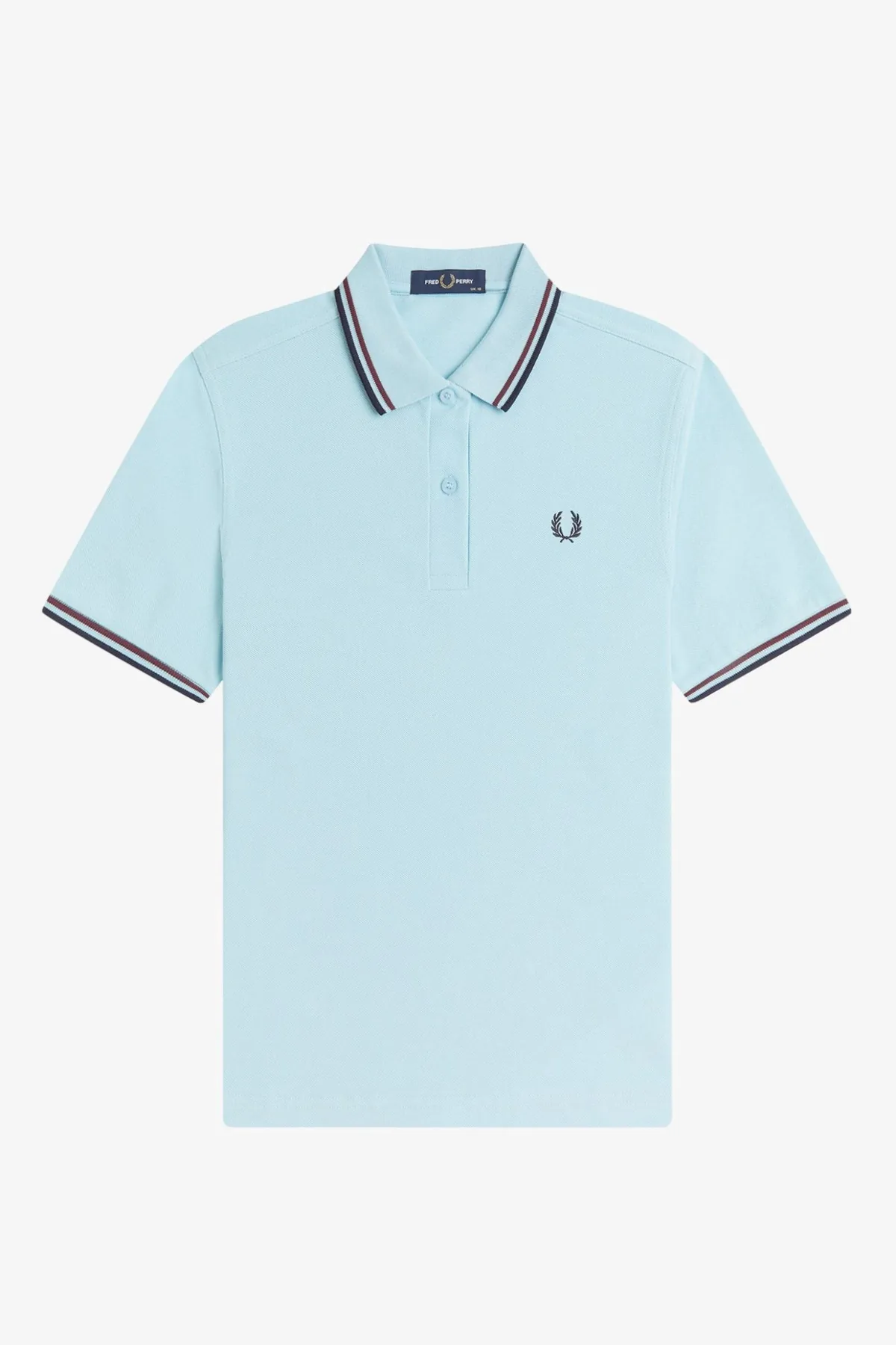 Fred Perry - G3600 Twin Tipped Ballboy Blue / Oxblood / Navy  - Polo image 1