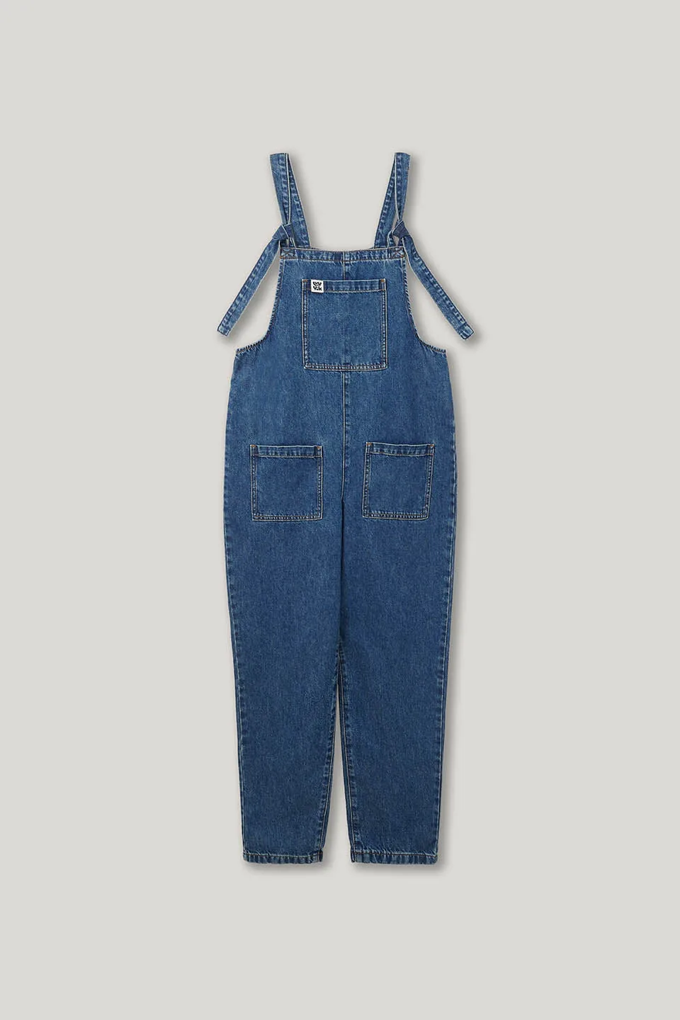 Lucy & Yak - Original - Straight Leg Dungarees Organic Cotton Denim in Mid Wash image 1