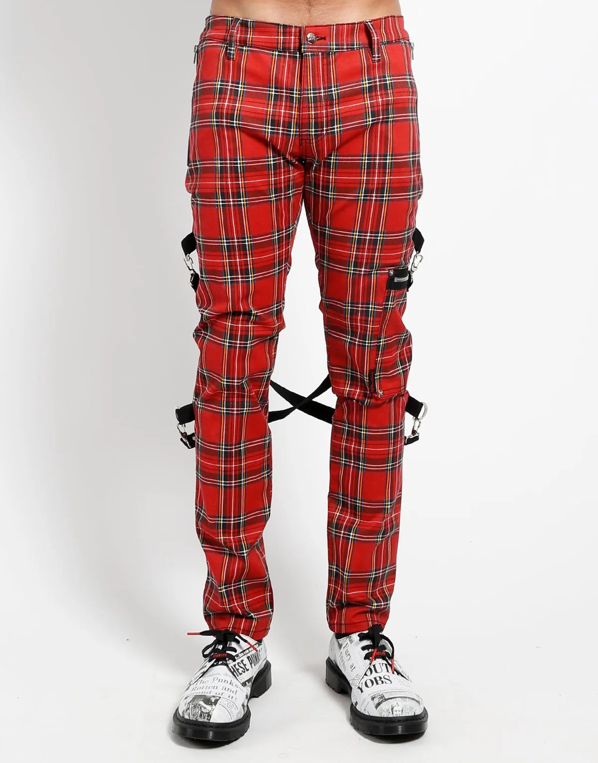 Tripp NYC RED PLAID CHAOS PANT image 1