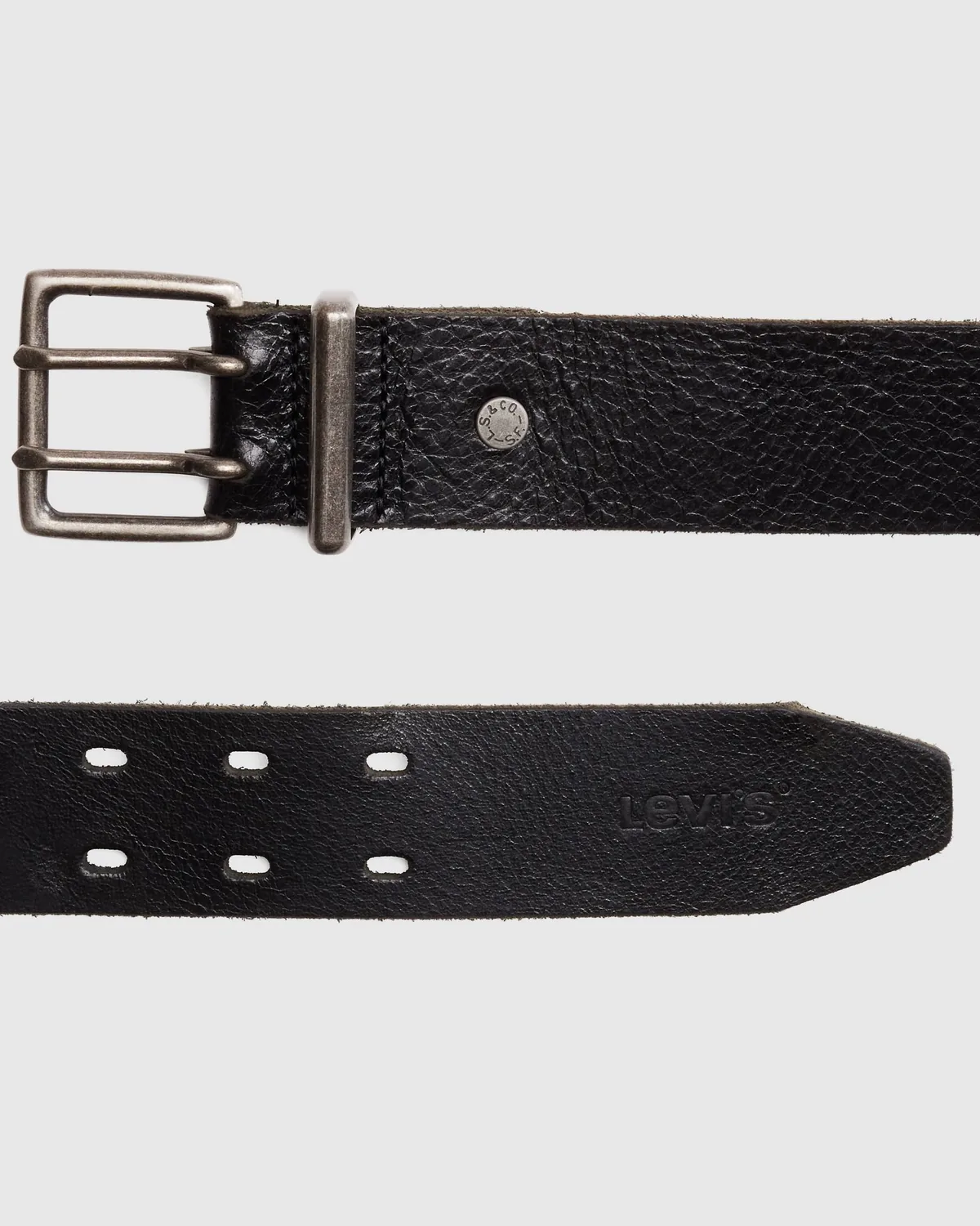Levi's · Potrero Double Prong Belt · Caviar Black image 1