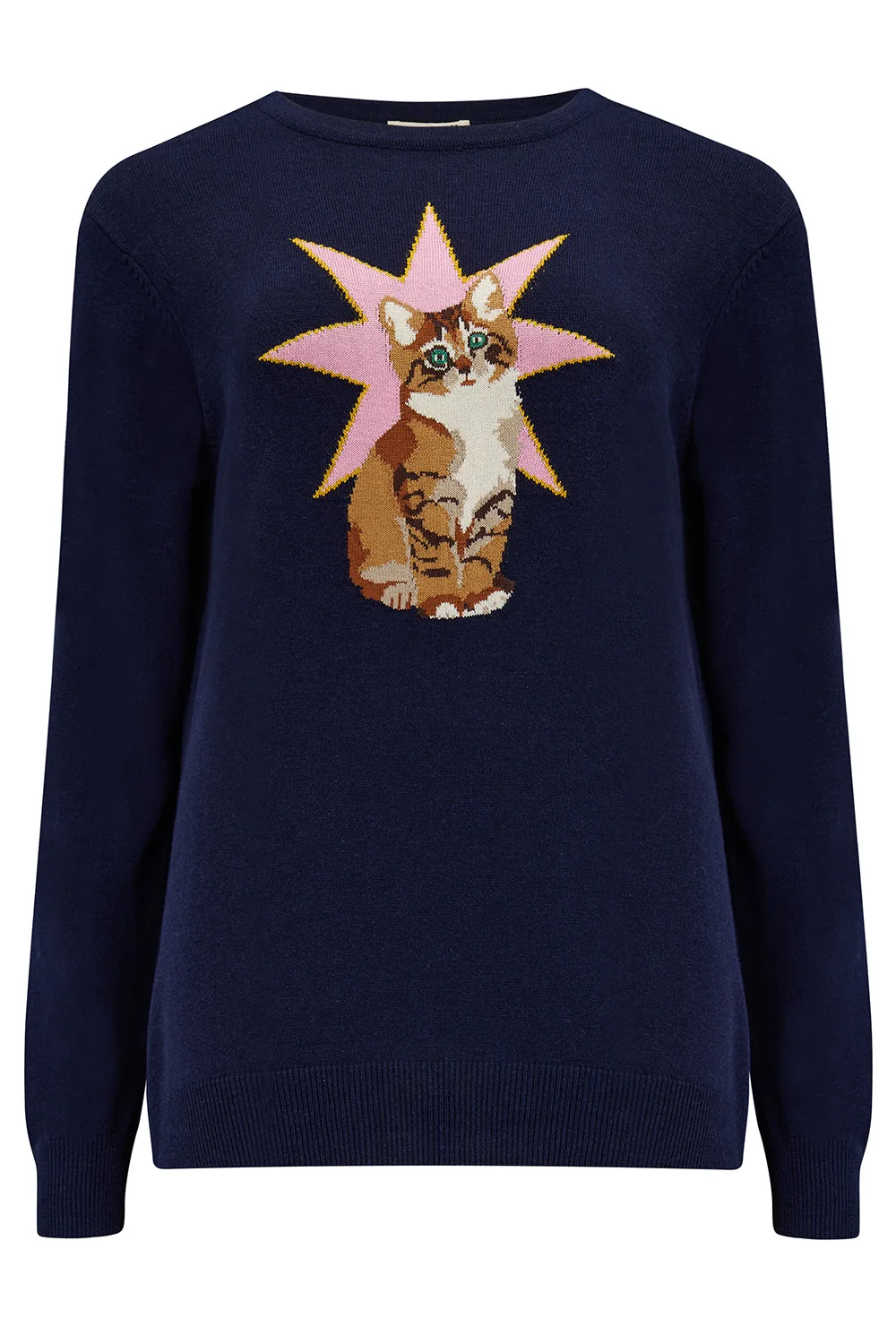 Sugarhill Brighton - Rita Jumper - Navy Star Cat image 1