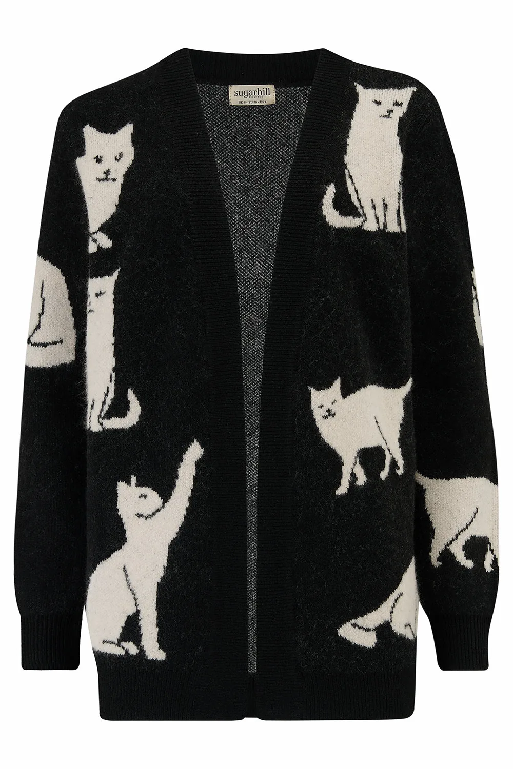 Sugarhill Brighton - Laura Cardigan - Black White Cats image 1