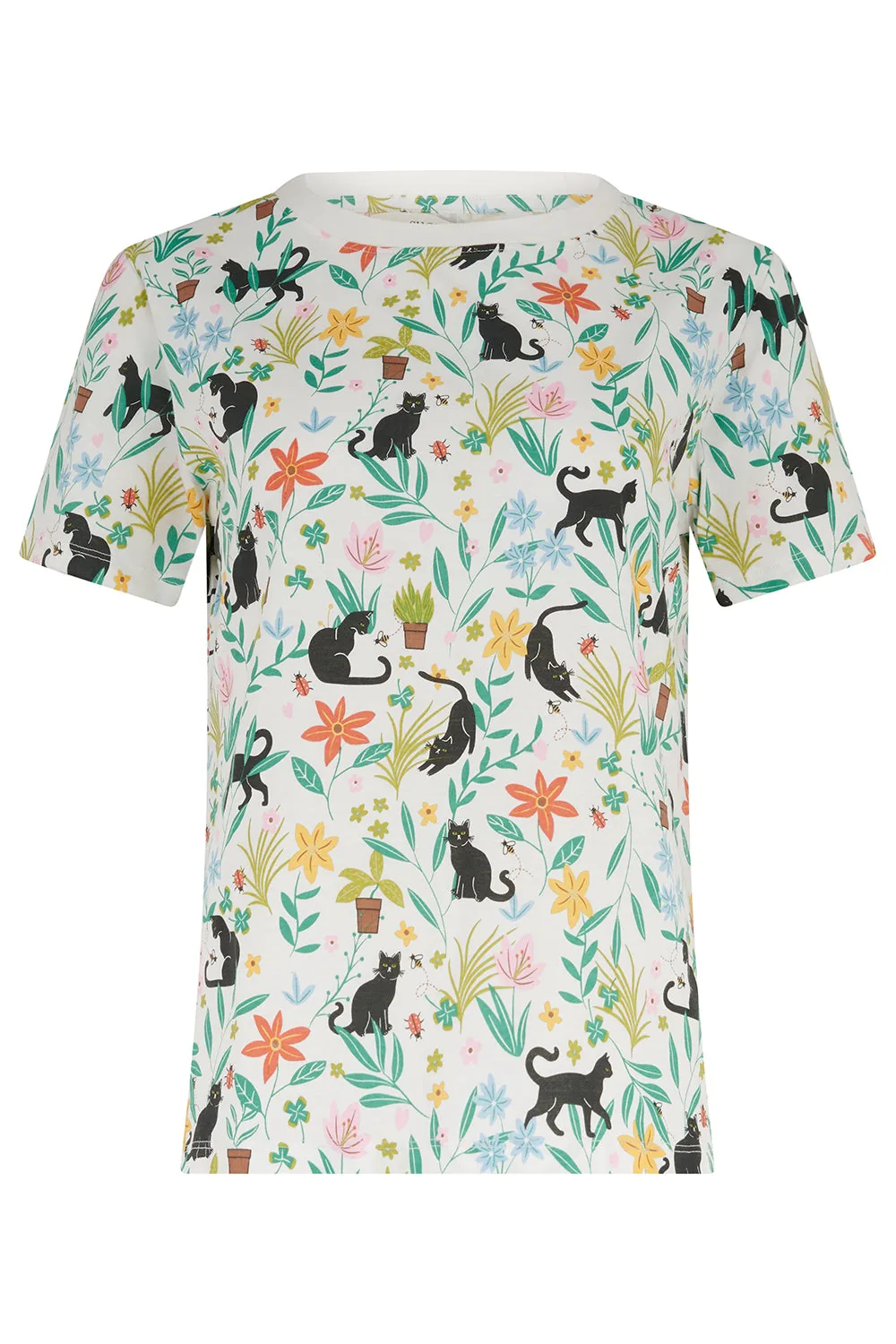 Sugarhill Brighton - Maggie T-Shirt - White Cats image 1